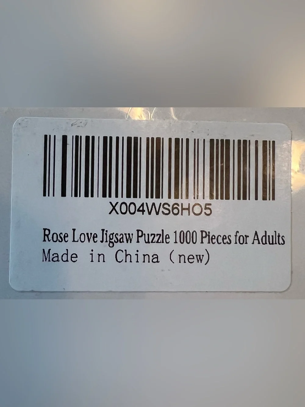 Unbranded 1000 PC Puzzle Heart Red Rose